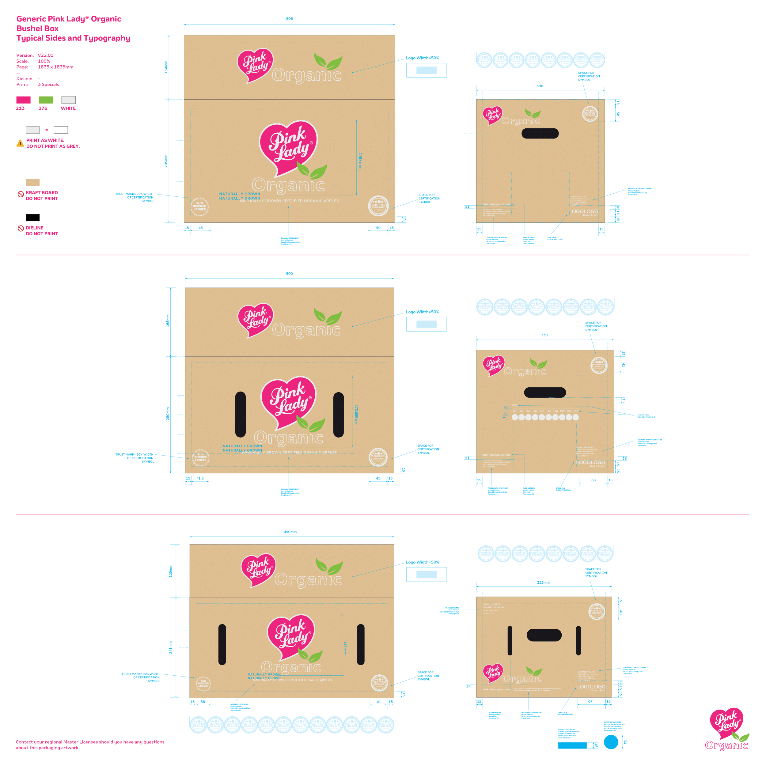 Organic Box Sides Template
